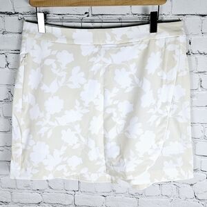 G/FORE Women's Floral Skort - Cream and White